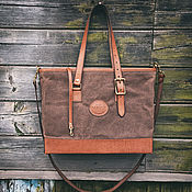 Сумки и аксессуары handmade. Livemaster - original item Bag, mod.Alabama CanWax, brown. Handmade.