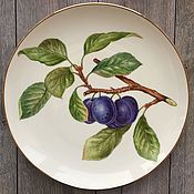 Посуда handmade. Livemaster - original item Painted porcelain. Plate 