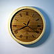 Wall clock made of wood Ecoloft elegant eco-style 350mm. Watch. Original wall clocks. My Livemaster. Фото №4