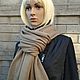 Scarf 'Olive - khaki' of mixed yarn with cashmere (Italy). Scarves. vsevknit. My Livemaster. Фото №4