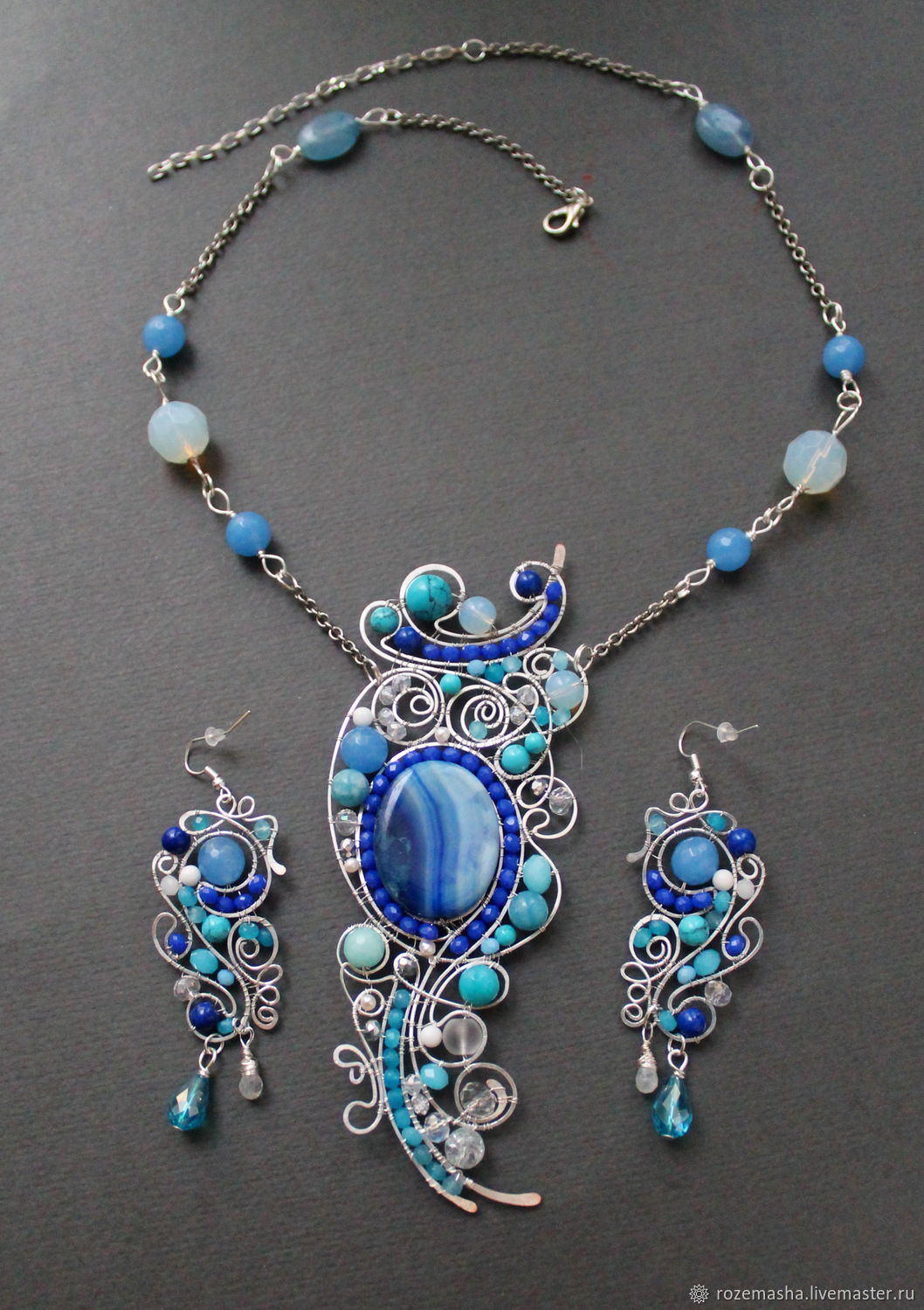 Absolutely Magnificent pendant (variant with blue agate) – купить на ...