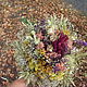 Букет из полевых сухоцветов, d 30 cм. Цветы сухие и стабилизированные. Нина. Ярмарка Мастеров.  Фото №6