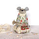 Mouse grey. Toy, needle box, mouse, souvenir. Needle beds. Elena Gavrilova. Online shopping on My Livemaster.  Фото №2