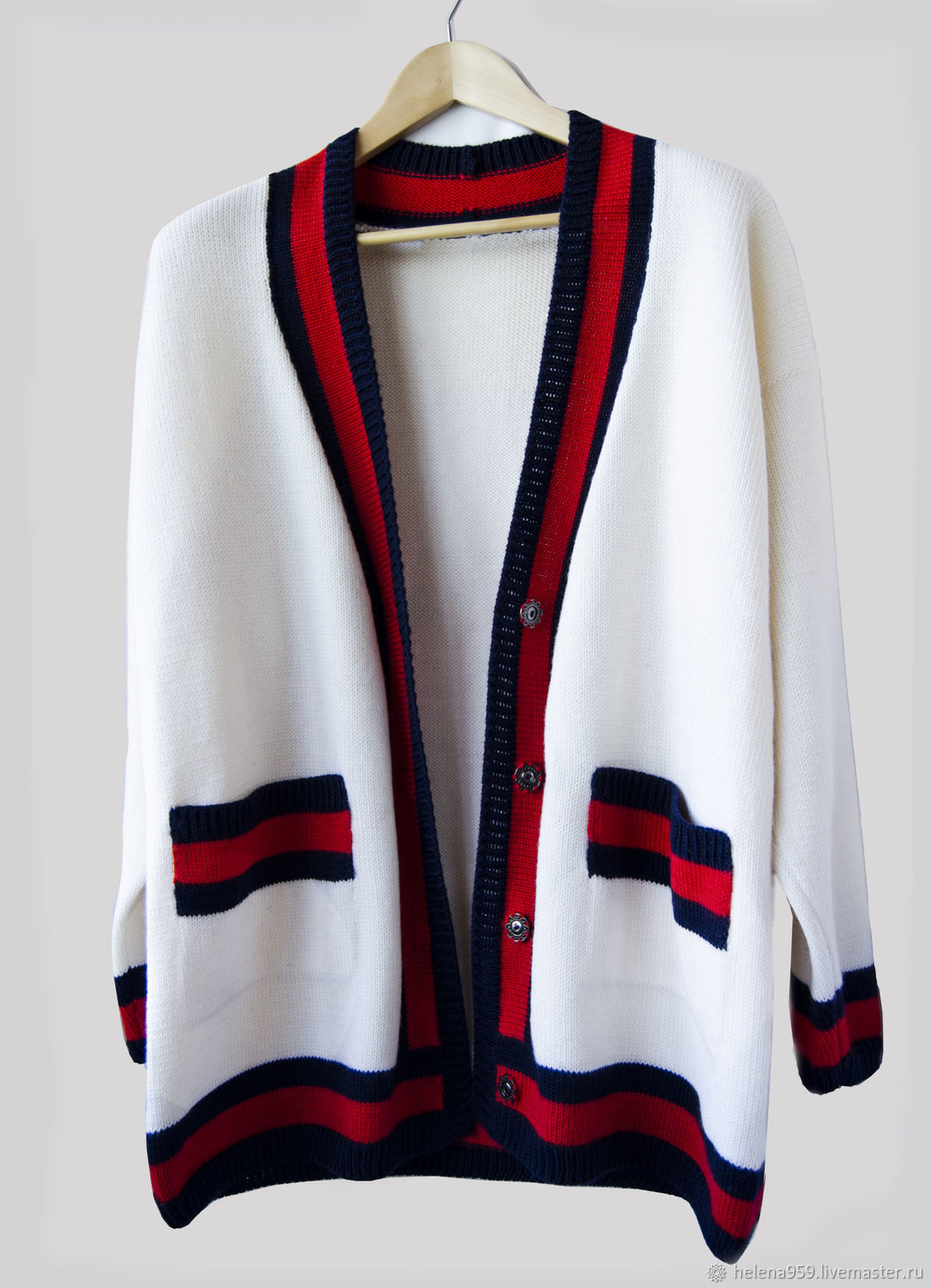 Cardigan knitted in the style of GUCCI 