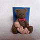 Silicone mold for soap 'Teddy bear and baby', Form, Arkhangelsk,  Фото №1