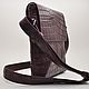 Men's messenger bag, crocodile leather, 100% handmade. Men\'s bag. SHOES&BAGS. Online shopping on My Livemaster.  Фото №2