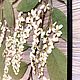 Комплект из 3 стеклянных панно Цветущая черемуха. Натуральные растения. Панно. Милые вещицы (DecorHM). Ярмарка Мастеров.  Фото №12