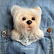 MK at the elm-th Brooch out of the pocket. Dog.Cat.Panda, Knitting patterns, Moscow,  Фото №1
