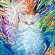 The painting 'a cat named Peacock' oil on canvas cat and the cat, Pictures, Voronezh,  Фото №1