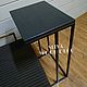 Кофейный столик лофт SMART L black. Столы. SLIVA wood deco. Интернет-магазин Ярмарка Мастеров.  Фото №2