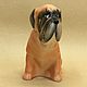 Mastiff porcelain figuette, Figurines, Moscow,  Фото №1