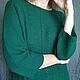 Sweaters in luxurious dark green color. Sweaters. svetlana-sayapina. My Livemaster. Фото №4