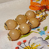 Wild amber earrings
