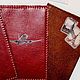 Обложка на паспорт красная .Самолет, Обложка на паспорт, Москва,  Фото №1