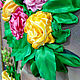 The picture is embroidered with ribbons of Roses. Pictures. lentochnyj-raj. My Livemaster. Фото №6