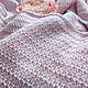 Палантин ажурный вязаный нежно-розовый | Ручная работа. Палантины. Difoxy knit - вязаная одежда. Ярмарка Мастеров.  Фото №4