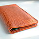 Order Long Wallet Caiman-Red. J.P.-Handmade Designer Bags. Livemaster. . Wallets Фото №3