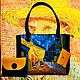 Vincent Van Gogh "Caffè Terrace at Night". Classic Bag. Leather  Art  Phantasy. Online shopping on My Livemaster.  Фото №2