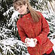 Textured red jacket, Suit Jackets, Gorodok,  Фото №1