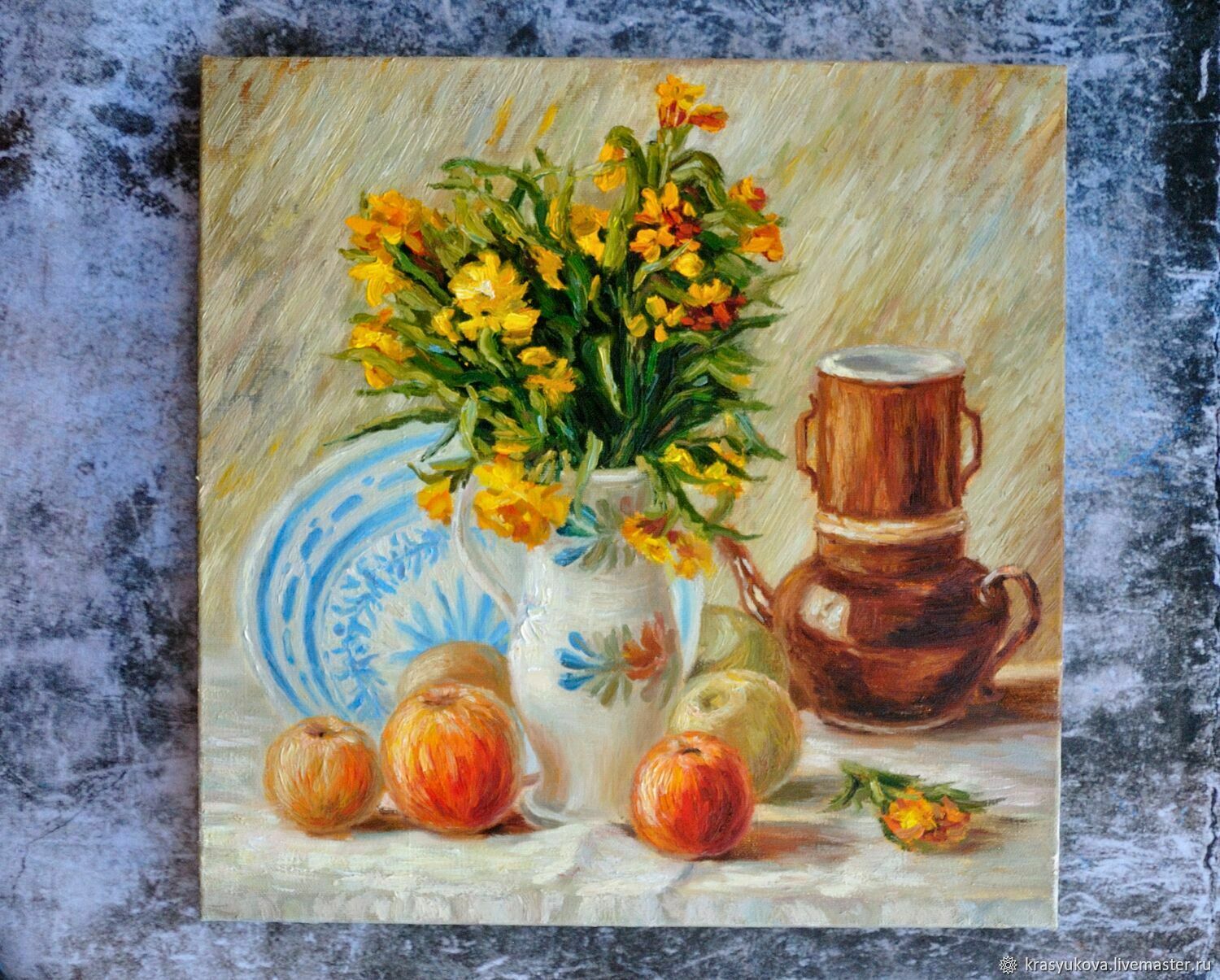 Копия картины на заказ Ван Гог "Ваза с цветами, фруктами" в интернет ...