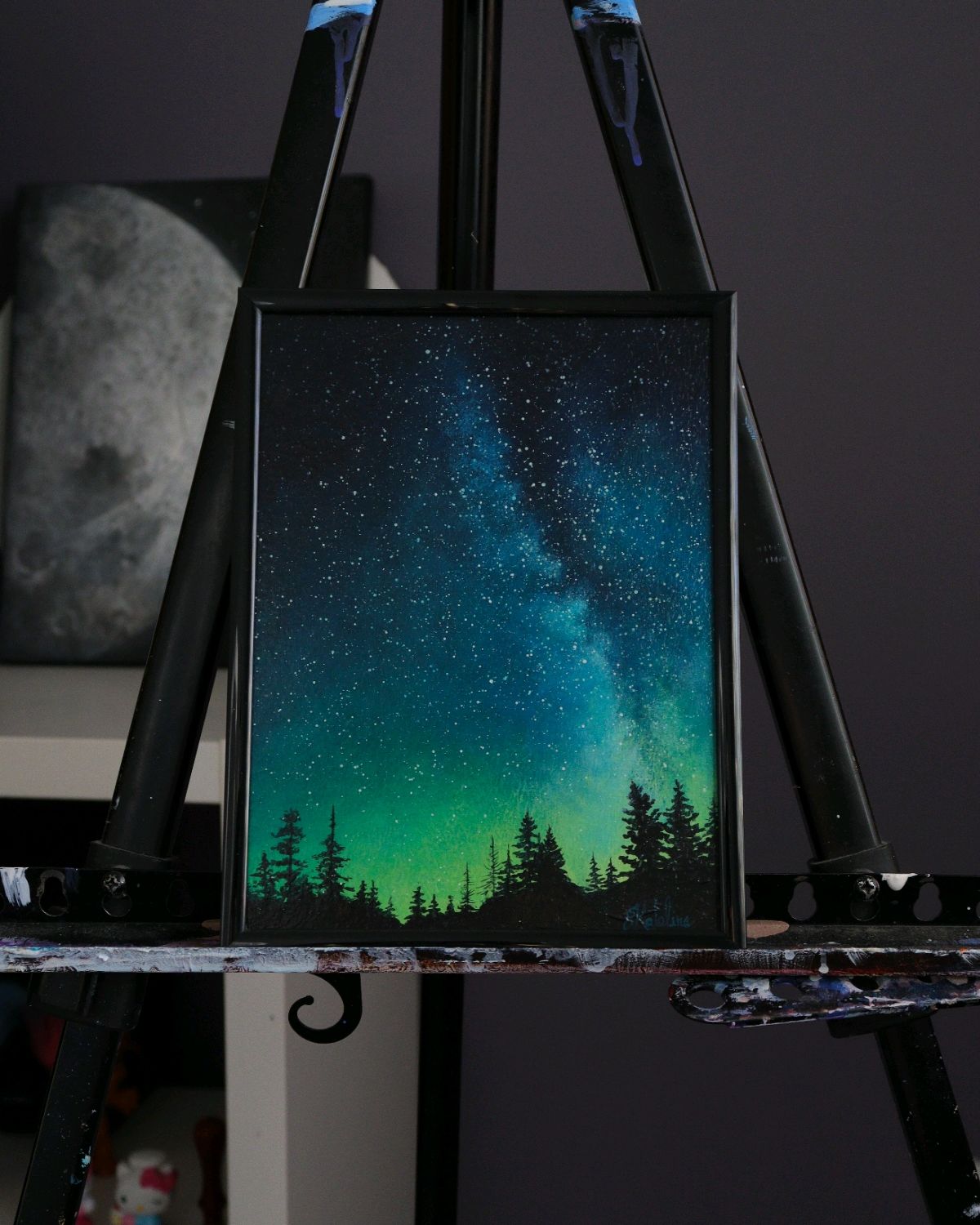 Картина "Млечный путь в хвойном лесу" в интернет-магазине на Ярмарке ...