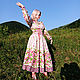 Woman russian cotton derss with belts Maryushka. Folk dresses. Fehustyle Northern Gods Magic (slavartel). My Livemaster. Фото №4