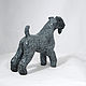 Statue of Kerry-blue Terrier. Figurines. Elena Zaychenko - Lenzay Ceramics. My Livemaster. Фото №4