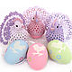 Order EASTER. Knitting. Easter chickens! (set - 3 pcs.). Cross stitch and beads!. Livemaster. . Easter souvenirs Фото №3