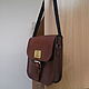 Bag-tablet: Leather bag. Tablet bag. Изделия из кожи.HAND MADE Чкаловск. Online shopping on My Livemaster.  Фото №2