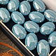 Pearl rhinestones oval 13h18 mm 'Light Turquoise', Rhinestones, Jerusalem,  Фото №1