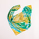 Silk handkerchief 'Coast', hand-painted. Shawls1. ArtBeklov. My Livemaster. Фото №4