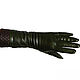 Order Size 7. Multi-colored winter gloves made of genuine leather. Butichok from N.. Livemaster. . Vintage gloves Фото №3