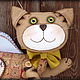 Кот - Ангел. Летающий кот. Ароматизированная Кофейная игрушка, Куклы и пупсы, Выборг,  Фото №1