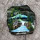 Altai Waterfall Magnet stone Revnevskaya Jasper stone Painting. Magnets. Souvenirs from a stone (yashmamagnit). Online shopping on My Livemaster.  Фото №2