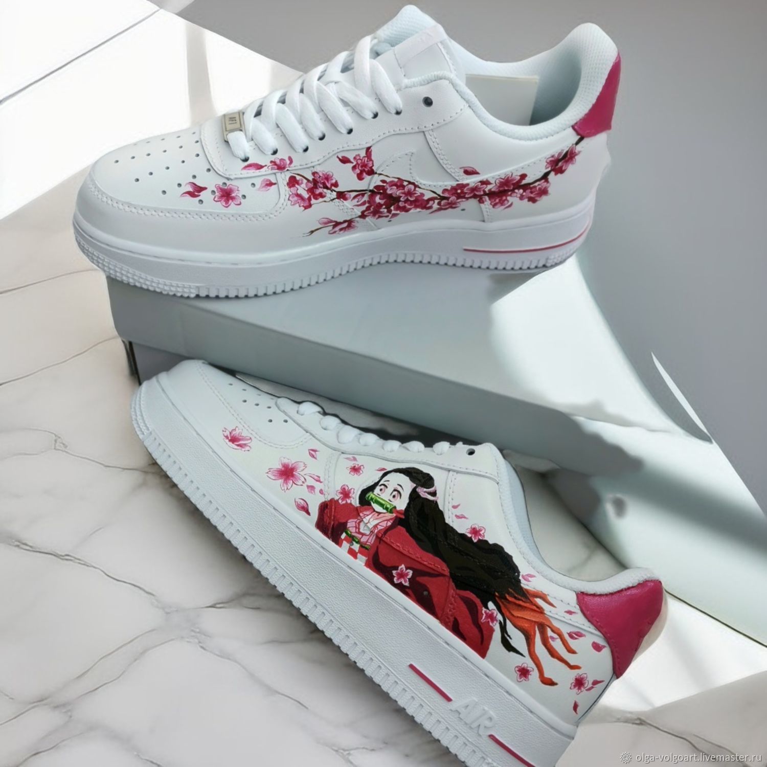 Кроссовки белые Nike Air Force 1 унисекс, кастом, ручная роспись,аниме в  интернет-магазине Ярмарка Мастеров по цене 10000 ₽ – UFPIQRU | Кроссовки,  Волжский - доставка по России