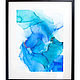 'Flight', a painting in the shade alcoholic ink Ink art, Mirror, St. Petersburg,  Фото №1