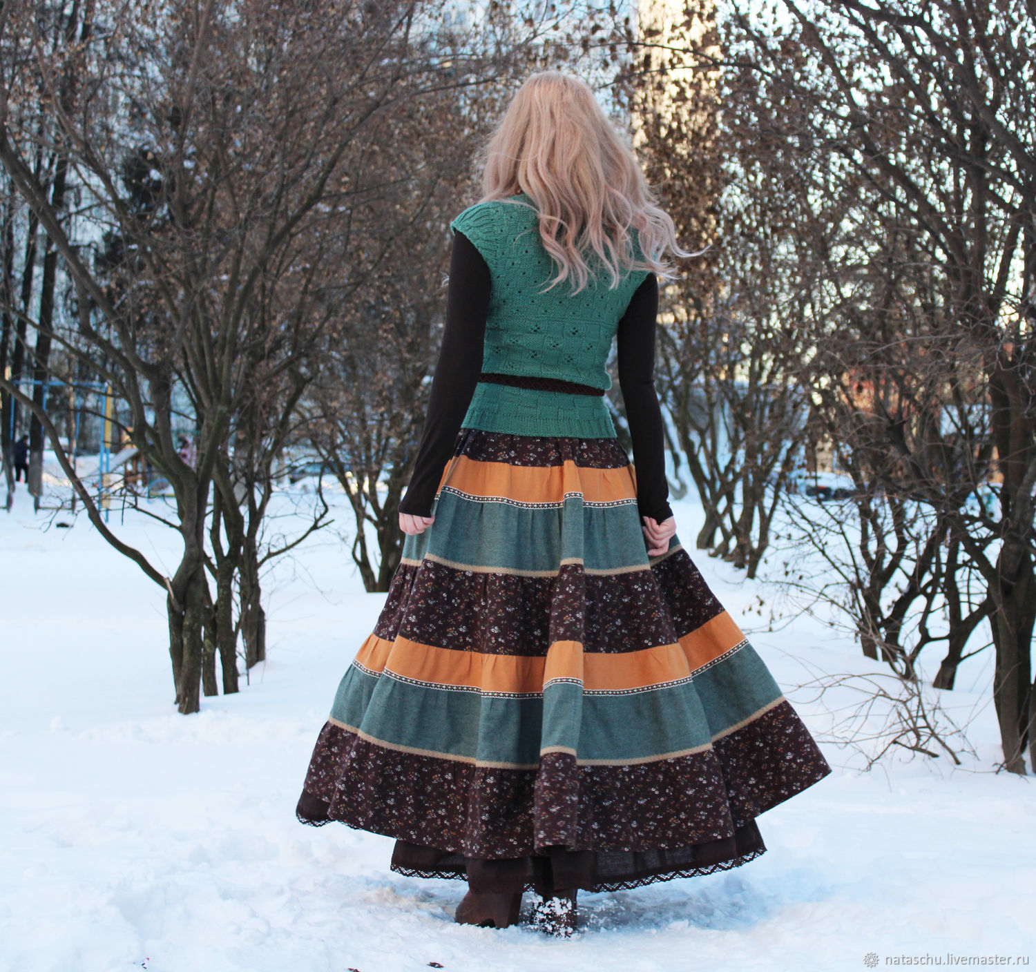 Юбка зимняя с подъюбником. Юбка в стиле бохо – заказать на Ярмарке ...