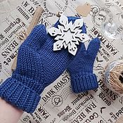 Аксессуары handmade. Livemaster - original item Women`s mittens, 100%Merino, R-R S. Handmade.