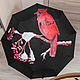 Womens umbrella automatic folding umbrella-cane patterned Bird, Umbrellas, St. Petersburg,  Фото №1