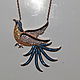 pendant 'Rainbow bird' from 925 sterling silver with gold, Pendants, Krasnodar,  Фото №1