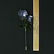 Gilded Violet Needle Brooch with Swarovski Crystals. Stick pin. PandaStudio (glossyfleur). My Livemaster. Фото №5