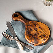 Посуда handmade. Livemaster - original item Wooden cheese board made of cedar wood RD36. Handmade.