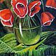 Order "Bouquet of poppies" oil Painting. Kind paintings by Irina Belozerova. Livemaster. . Pictures Фото №3