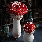 Куклы и игрушки handmade. Livemaster - original item Textile mushrooms 