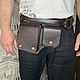 Men's leather waist bag. Men\'s bag. Lyurom Studio. Online shopping on My Livemaster.  Фото №2