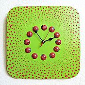 Для дома и интерьера handmade. Livemaster - original item Handmade wall Clock Green Summer. Handmade.