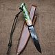 Не совсем зелёный нож. Ножи. Мастерская Александра Трусова (true-knife). Интернет-магазин Ярмарка Мастеров.  Фото №2
