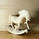Order Toy rocking horse made of wood volume collectible. Shop Oleg Savelyev Sculpture (Tallista-1). Livemaster. . Figurine Фото №3