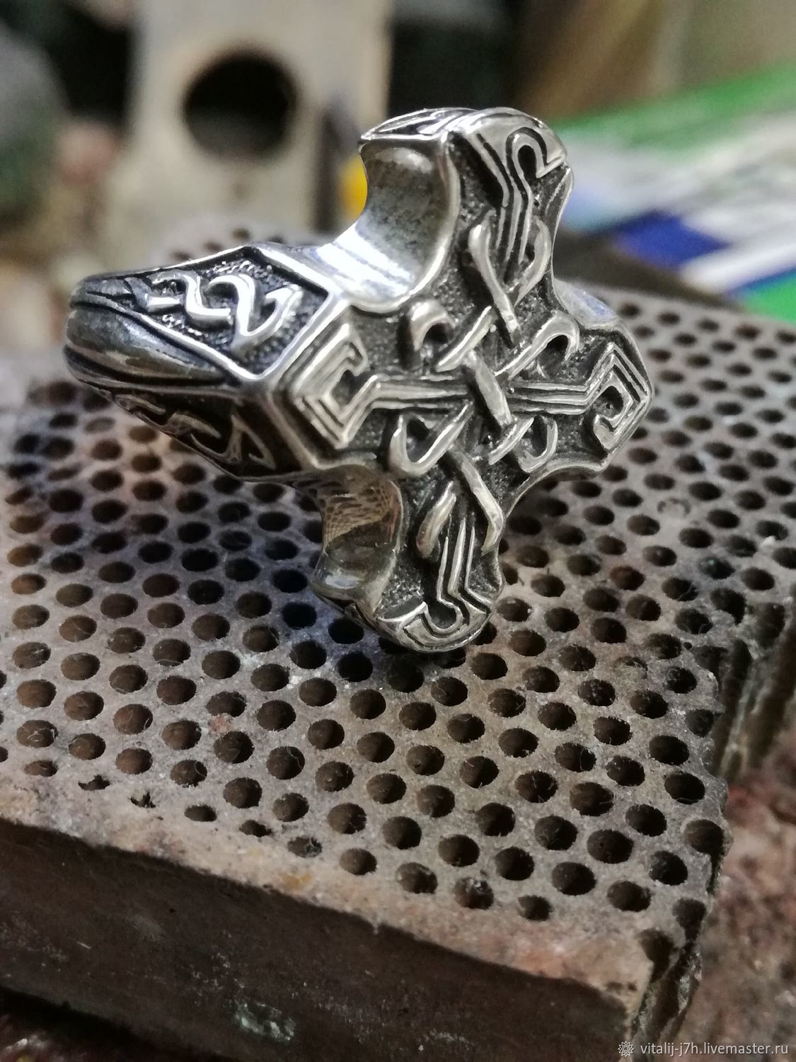 Кельтский крест серебро