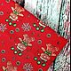 Ткань новогодняя  Пряничные человечки, Одежда для кукол, Омск,  Фото №1